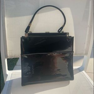 Glossy vintage blach bag